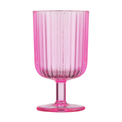 Набор бокалов Ardesto 300мл, 2шт, скло, рожевий (AR2630GPN) Винница - изображение 2