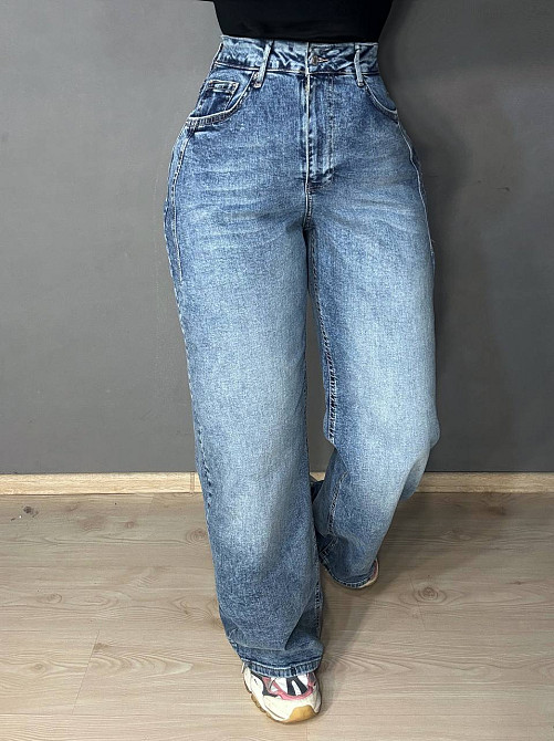 Джинсы женские Its Basic 2507-4 wide leg палаццо стрейчевые голубые, голубой, 42, 42, 87 см, 114 см Киев - изображение 17