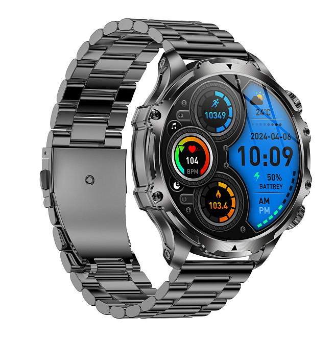 Розумний смарт-годинник Smart Turbo Power Steel (2 ремінці) Київ - фото 5