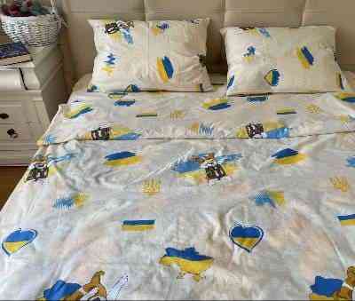 Ecotton Комплект постільної білизни Ecotton полуторний 150х215 см Пес Патрон бежевий Коломыя