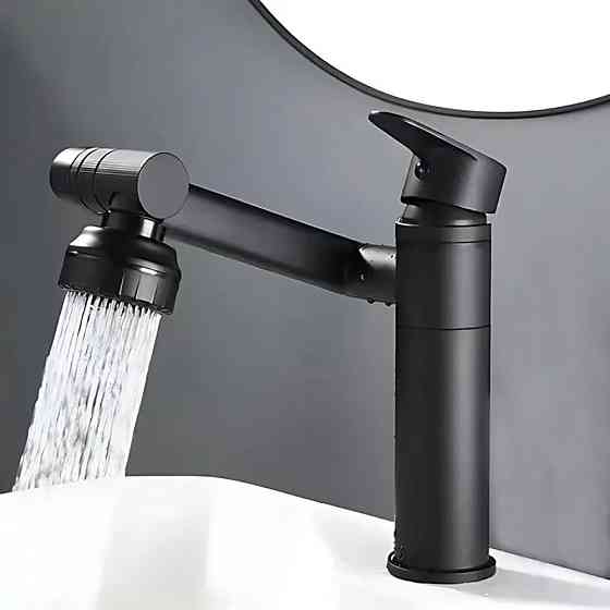 Смеситель трансформер для ванной и кухни,Черный SBR Киев