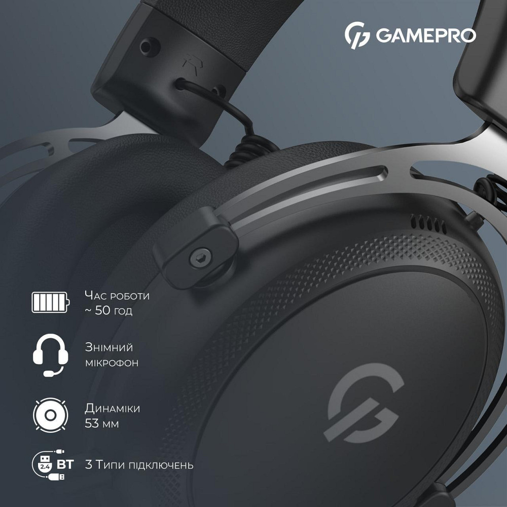 Гарнітура GamePro Asgard Skald Black (HSW160B) ( 16453 ) Харків - фото 14