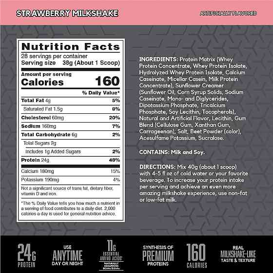 Протеїн BSN Syntha-6 Edge 1.06 кг Strawberry Milkshake Луцьк