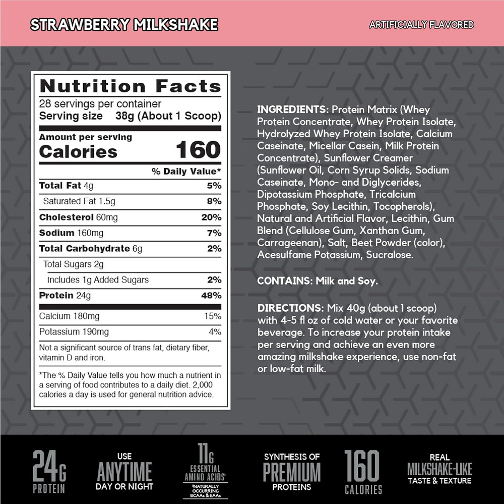 Протеїн BSN Syntha-6 Edge 1.06 кг Strawberry Milkshake Луцьк - фото 2