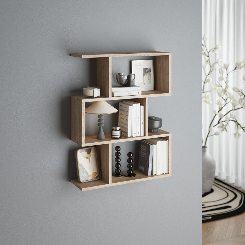 Полка для книг навесная VAYS M-50 Дуб Сонома Львов - изображение 1