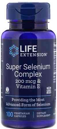 Селен с витамином Е Life Extension Super Selenium 100 капсул Киев