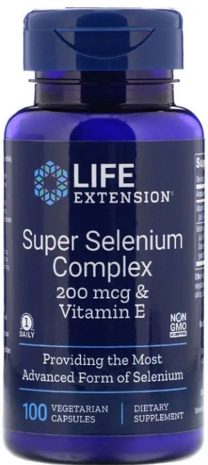 Селен с витамином Е Life Extension Super Selenium 100 капсул Киев - изображение 1