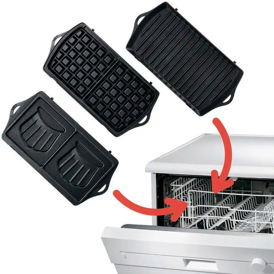 Бутербродниця Tefal SW614831 чорний із сріблястим Харків - фото 8