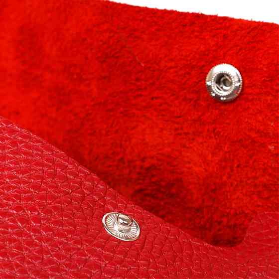 Шкіряна жіноча тревел-косметичка Shvigel 16417 Червоний Київ