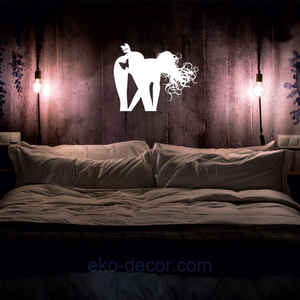 Декоративное настенное Панно «Силуэт женщины», Декор на стену 70*56 см, Белый Киев - изображение 10