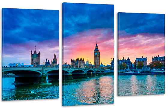 Модульная картина в гостиную / спальню   Велика Британія   Art-730_3 100x150 см Киев