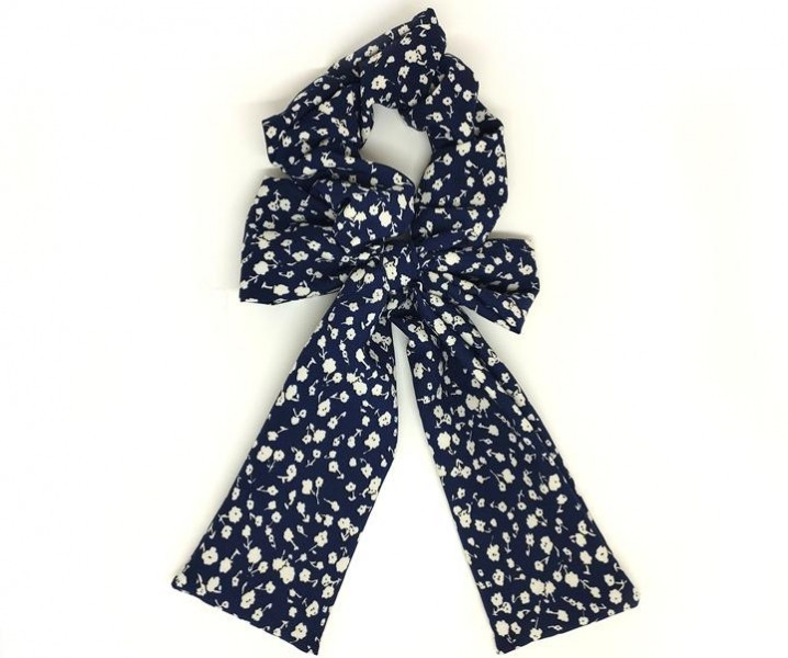 Резинка для волос бант темно-синий Твилли Киев - изображение 1