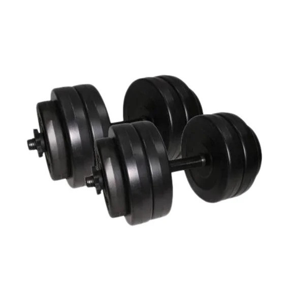 Гантели наборные композитные в пластиковой оболочке 2 шт по 13 кг Rock Pro NE-PL-G-013-2 Винница - изображение 1