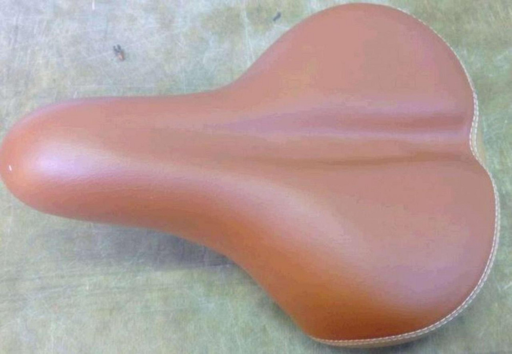 Сідло велосипедне (коричневе) (на демпферних пружинах) Мукачево - фото 1