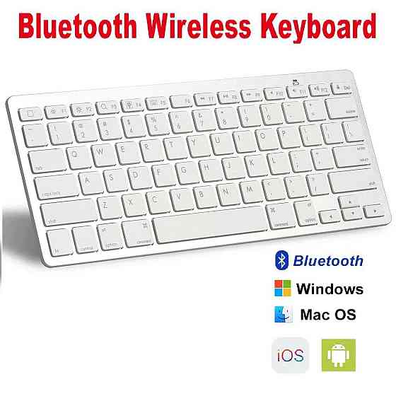 Бездротова Bluetooth-клавіатура KEYBOARD X5: ультратонка ультракомпактна клавіатура для ПК, планшета, ТВ Одеса