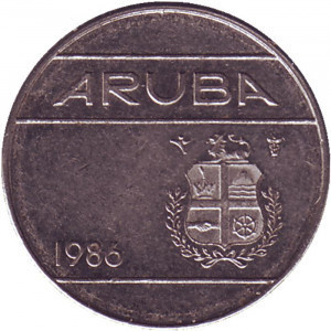 Монета 10 центов. 1986,87,88 год, Аруба.(в холдере) Полтава - изображение 1