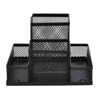 Настольный набор H-Tone металлический, 15,3х10,3х10 см, черный (SET-HT-JJ41208) Винница