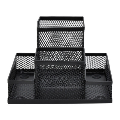 Настольный набор H-Tone металлический, 15,3х10,3х10 см, черный (SET-HT-JJ41208) Винница - изображение 2