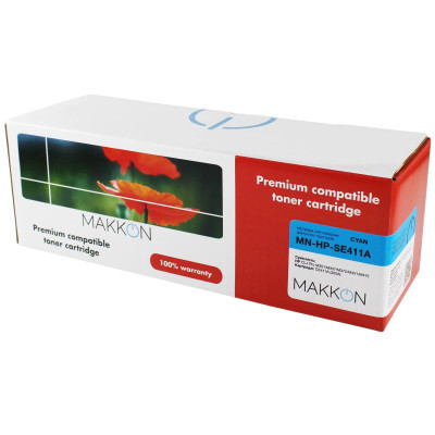 Картридж Makkon HP CLJP CE411A (305A) (SE411A) 2.6k cyan (MN-HP-SE411A) Винница - изображение 1