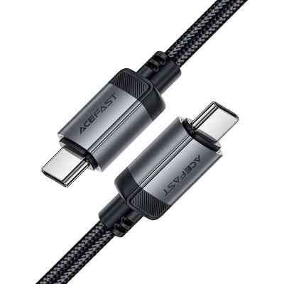 Дата кабель USB-C to USB-C 1.2m 3A aluminum alloy C20-03 Black Acefast (6974316283775) Вінниця