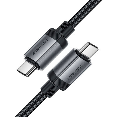 Дата кабель USB-C to USB-C 1.2m 3A aluminum alloy C20-03 Black Acefast (6974316283775) Винница - изображение 4