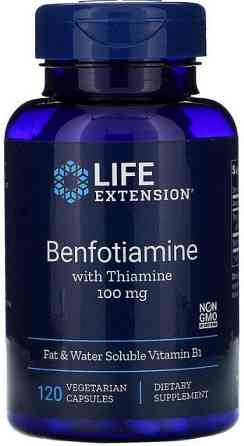 Бенфотиамин Life Extension Benfotiamine 100 мг 120 капсул Киев