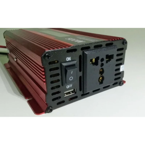 Автомобільний інвертор KC-500D 500W 12V із LCD дисплеєм, перетворювач 12V–220V із захистом Одеса