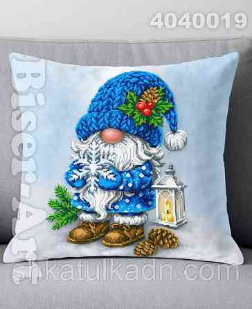 Подушка пошита з наволочкою для вишивання ВЕЛИКА Дніпро