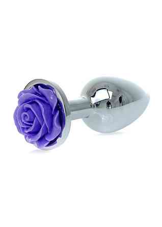 Анальна пробка - Jewellery Silver Rose Plug Purple Sex Aura Київ