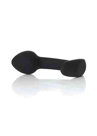 Анальна пробка - Silicone Black Curved Plug S Sex Aura Київ