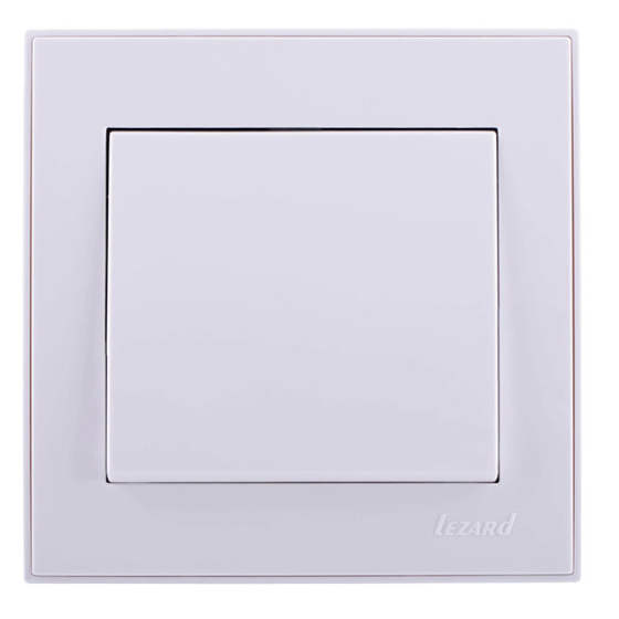 RAIN білий Вимикач внутрішній 1кл Лезард Житомир