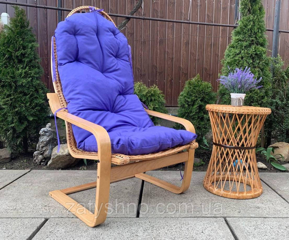 Зручне крісло плетене з журнальним столом Київ - фото 1