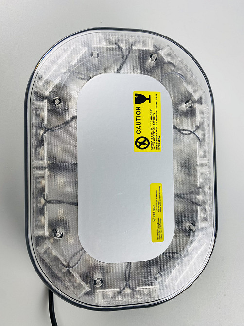 Проблисковий маячок світлодіодний для спецтехніки 12В/24В живлення від прикурювача на магніті LED діодний маяк Мукачево - фото 10