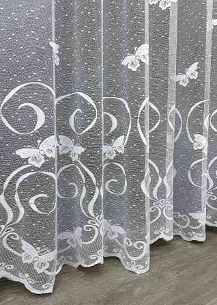 Тюль жакард "Метелики" колір білий 1560т Київ