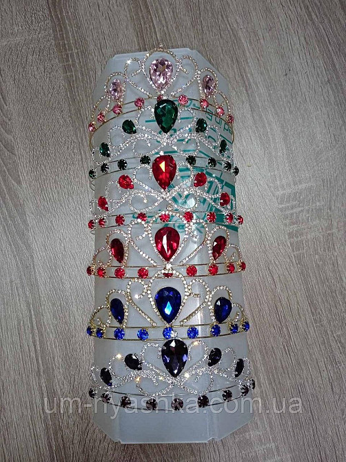 Диадема на обруче Корона с цветными камнями Кривой Рог - изображение 2