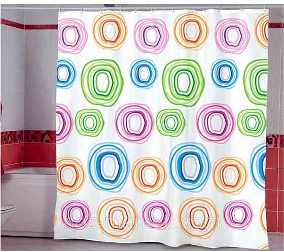 Штора для ванной тканевая Миранда Color Circle180 х 200 см Харьков