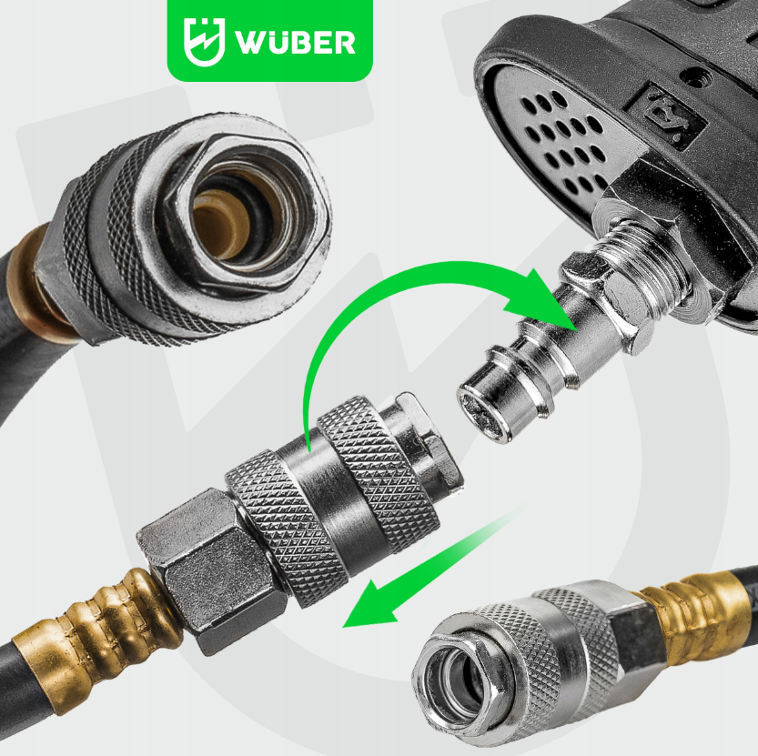 Шланг пневматичний до компресора 10м 6x13мм Wuber (Польща) Київ - фото 7