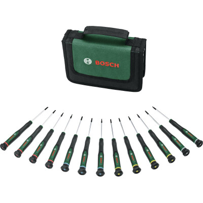 Набір викруток Bosch прецизійних 13шт, SL, PH, TX, HEX, сталь CrV (1.600.A02.Z9N) Вінниця - фото 4