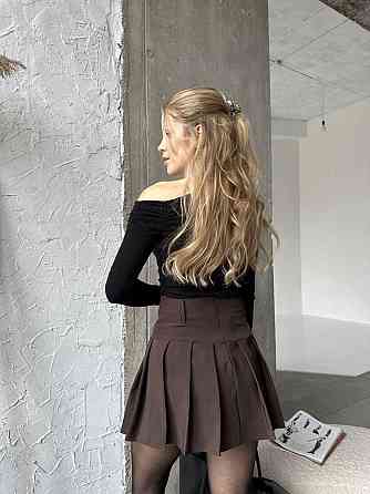 Жіноча базова коротка плісерована спідниця Одеса