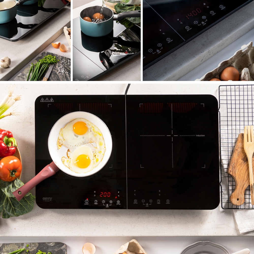 Плита настільна Camry CR 6514 індукційна/ конфорок: 2/ 3500Вт+3500В/ 60°-240° С/ склокераміка Винница - изображение 9