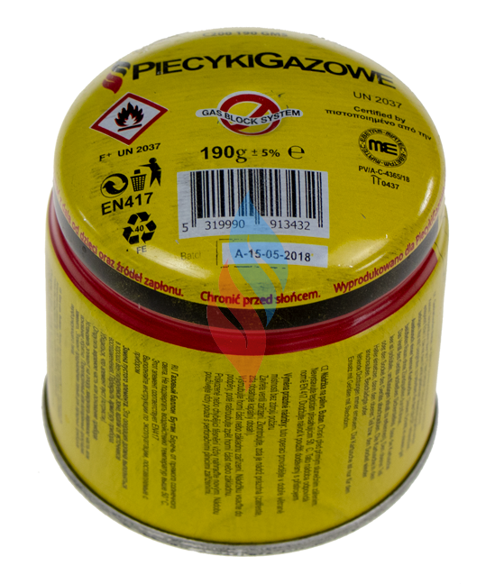 Газовий картридж (балончик)  одноразовий пробивний 190 грам бутан Киев - изображение 1