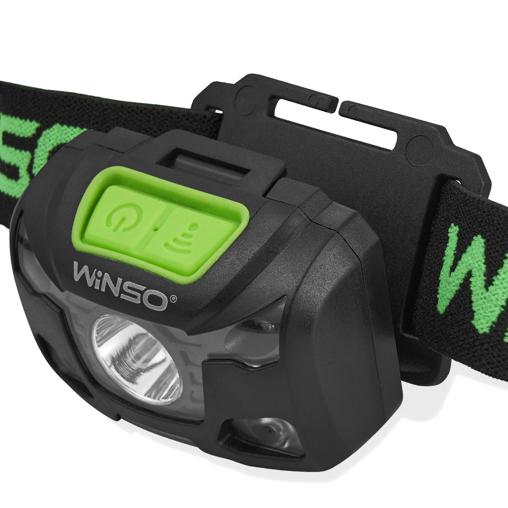 Ліхтар налобний Winso 250Lm, 5W XPG, 1200mAh/3xAAA, з сенсором білий/червоний Львів - фото 4