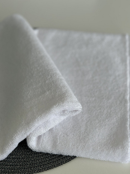 Комплект махрових рушників Ideal Textile 2 шт (50х90см + 70х140см) білий 550 г/м2 (56861200) Чернівці - фото 8