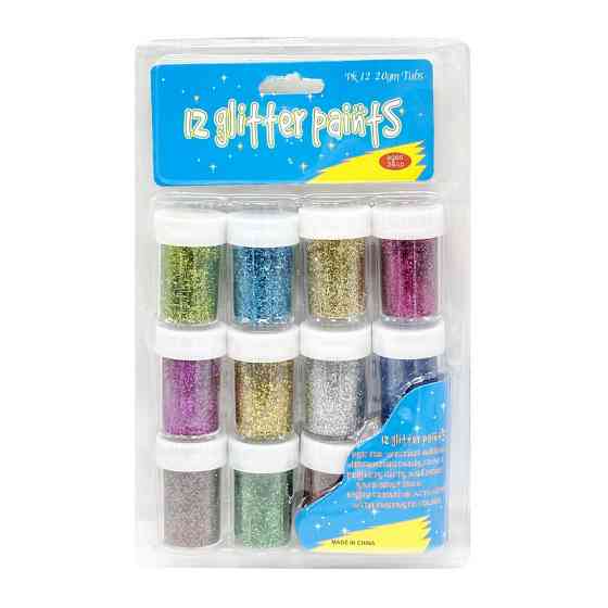 Набір декоративного глітеру для творчості DSCN9531, 20 грам, 12 баночок Вінниця