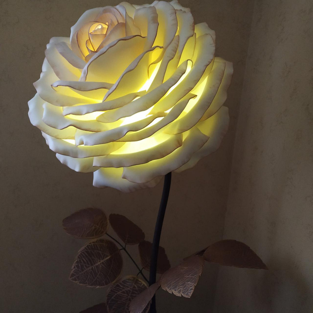 Торшер-нічник "Троянда Мідна красуня" Дніпро - фото 3