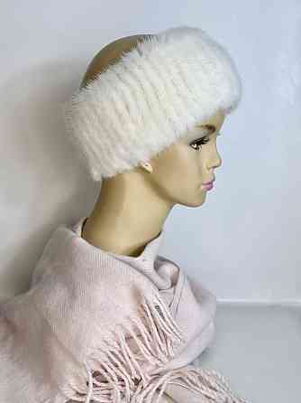 Норкова пов'язка на голову жіноча Білий Харків