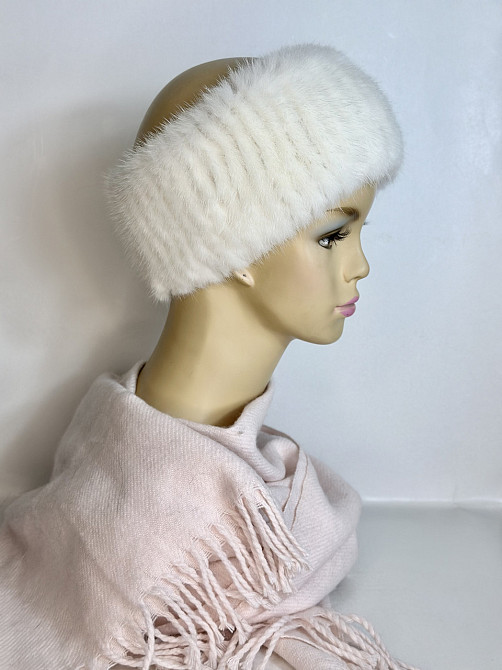 Норкова пов'язка на голову жіноча Білий Харків - фото 2