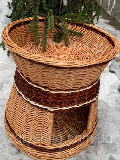 Кошик для кота плетений з лози Київ - фото 3