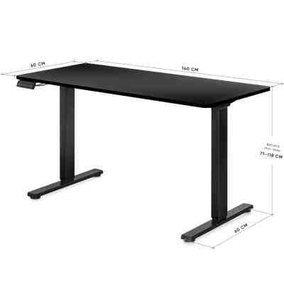 Компьютерный стол Mealux PowerDesk Duo Black (EVO-242 Duo B/B) Винница