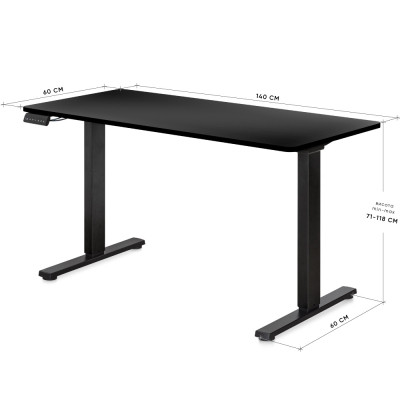 Компьютерный стол Mealux PowerDesk Duo Black (EVO-242 Duo B/B) Винница - изображение 2
